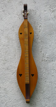 Amerikanischer Mountain Dulcimer in Hourglass-Form